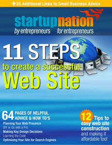 كتاب 11 Steps to Create a Successful Website