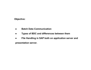 Batch-data-communication