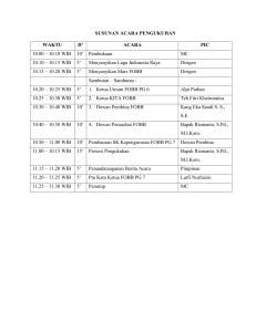 FIX Rundown Pengukuhan FOBB