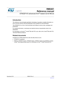 STM32F410 Reference Manual: Advanced Arm-based MCUs