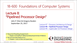 Pipelined Processor Design Presentation