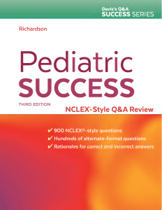 Pediatric Success NCLEX-Style Q&A Review