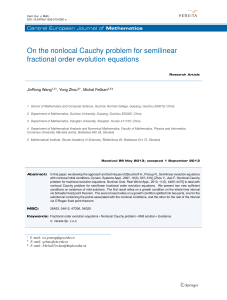 on-the-nonlocal-cauchy-problem-for-semilinear-fractional-order-evolution-equations