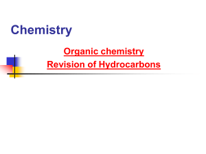 organic chemistry revision