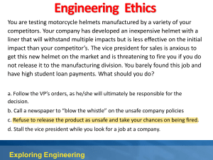 ENGR 1201 Week 2 Engineering Ethics