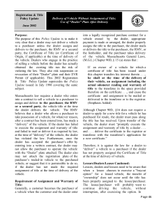 RMV Bulletin 2002 - Title Issue