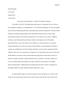 Researched Argument Essay Final Draft