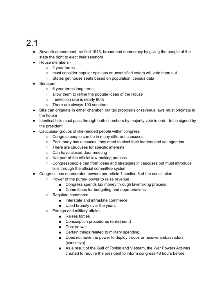Unit 2 Ap Gov Book Notes