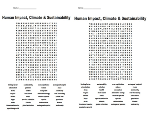 Ecosystem word search