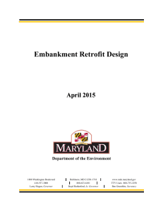 Embankment Retrofit Design (Maryland Department of the Environment, 2015)