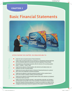 basic finaincal statements