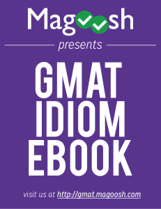 Magoosh GMAT Idiom eBook