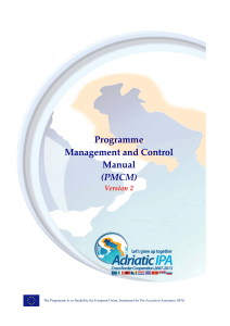Programme Management and Control Manual vs2