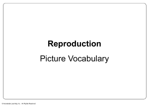Asexual Reproduction Vocab