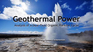 CEEN 501 Term Project Geothermal Presentation Submission