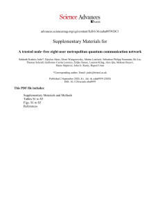 Quantum Entanglement Based Network Testbed