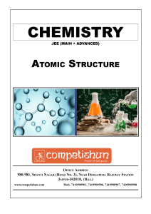 ATOMIC STRUCTURE ESSENTIAL SHEET