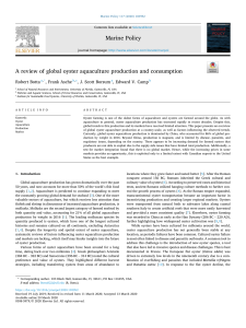 A review of global oyster aquaculture production and consumption