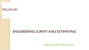 ENGINEERING SURVEY AND ESTIMATING