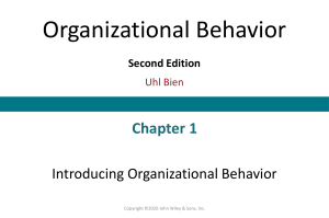 ch01 (1)  Organizational Behavior