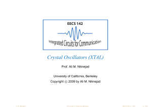 Crystal Oscillators (XTAL) Presentation