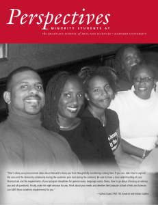 Perspectives: Minority Students at the GSAS - Harvard University 2003-2004