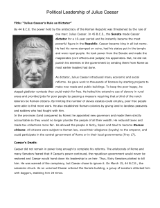 political leadership of julius caesar - student copy  -1 1