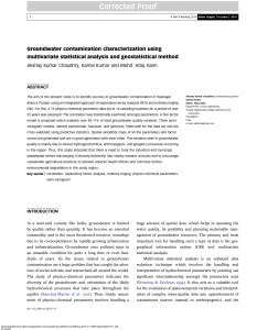 Groundwater Contamination Analysis in Rupnagar, Punjab