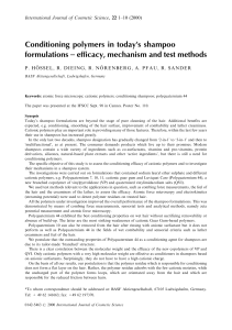 Conditioning Polymers in Shampoo: Efficacy & Mechanisms