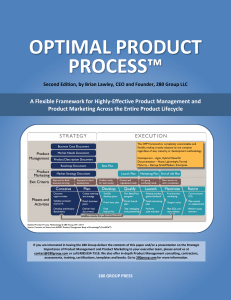 Optimal Product Process 2.1