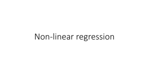 Week 6- Non-linear regression