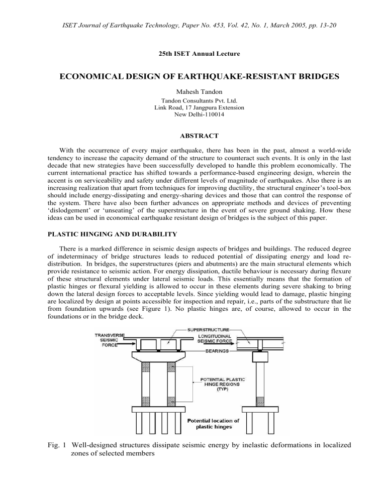 Earthquake Resistant Bridges