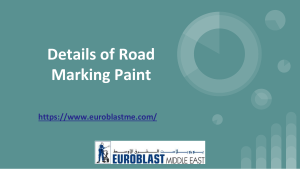 Details of Road Marking Paint