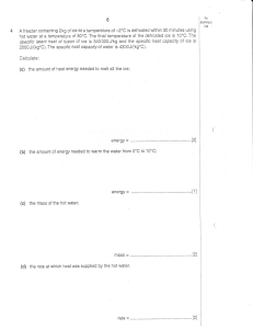 2. BGCSE PAPER 3 THERMAL PHYSICS2 2017 REVISION