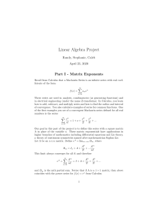 Linear Algebra Project