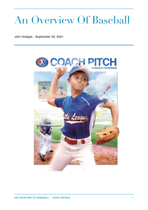 baseball program for kids