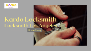 Kardo Locksmith -Locksmith Los Angeles - House Rekey - PDF