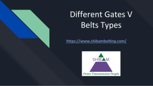 Different Gates V Belts Types