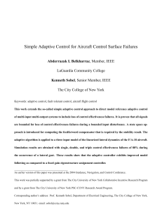 2007-Simple adaptive control for aircraft control surface failures