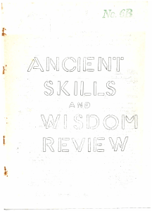 Ancient Skills and Wisdom Review No 06B
