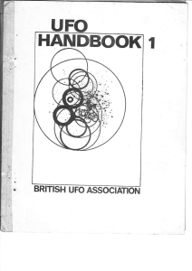 1960s UFO Handbook No.1 Malcolm Bull