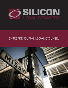 Silicon Legal - 2020 Backgrounder