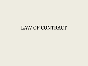 law of contract 