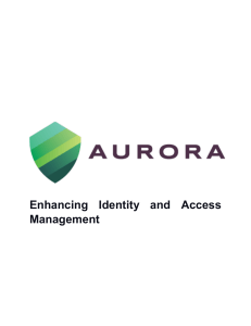 Enhancing Identity and Access Management - Aurora IT
