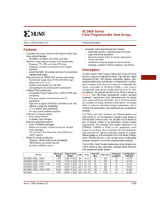 Xilinx XC3000 FPGAs Datasheet (V2.0, 6-1-96)