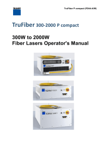 TrueFiber 300-2000 P Manual SM-S01070 B