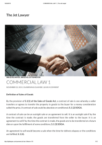 COMMERCIAL LAW 2  The Jet Lawyer