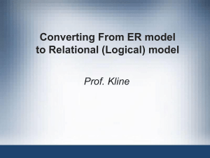 converting ER model to relational