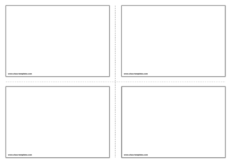 2x2 vocabulary flash card template