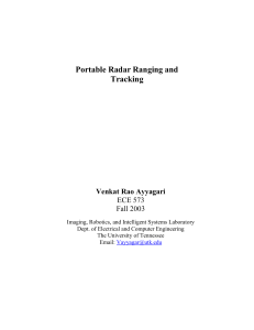 Tom's revision of Radar-Venkat